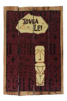 Handbemaltes Schild „Tonga Lei“, 60 x 40 cm 