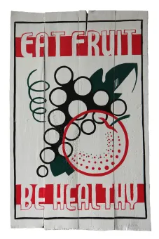 SALE - Hand painted sign "Eat Fruit Health-1 