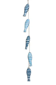 Deko-Hänger, blaue Fische, 5 Stk., 100 L 