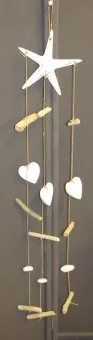 Deko-Mobile Stern, ca. 100 cm, Treibholz, natur 