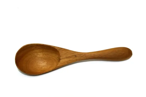 Holzlöffel, aus Teakholz, 15 cm L 