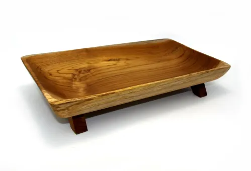 Sushi-Teller aus Holz, aus Teakholz, 36x20x6,5 