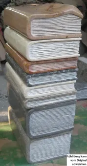 SALE – Buch aus Marmor, creme-weiß 