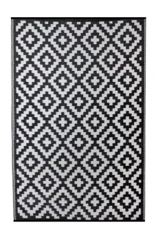 Outdoor-Teppich, FH-05 schwarz, Aztec 