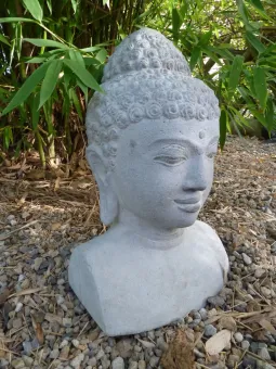 Buddha bust, ca. 31 cm H 