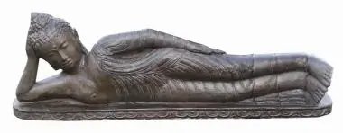 Liegender Buddha, indisch, in verschiedenen Größen, 100 cm, Hohlguss