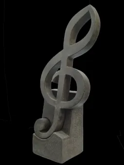 Note mit Ständer als Gartendekorationsobjekt, 145 cm 