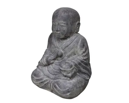 Sitzender Mönch mit Trommel, 40 cm 