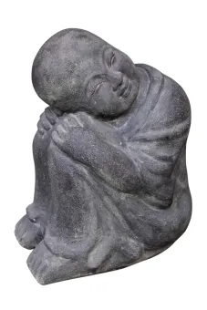 Sitting monk, sitting on the side, 40 cm H 