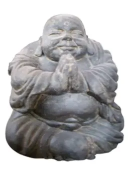 Sitzender Mönch, lachend 22 cm (Vollguss)