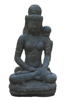 Sitzende Dewi Sri – Balis Reisgöttin, 45 cm 