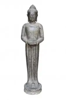 Stehender Buddha "Meditation", indisch, in verschiedenen Größen, 158 cm, Vollguss