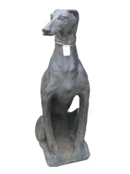 Sitting dog, approx. 100 cm H 