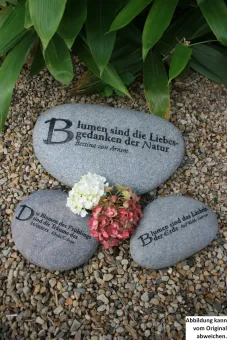 SALE - banner stone, garden poetry 