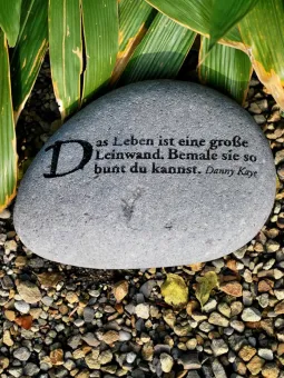 SALE – Spruchstein, Gartenpoesie, Größe XL 