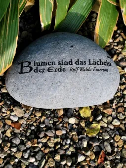 SALE – Spruchstein, Gartenpoesie 