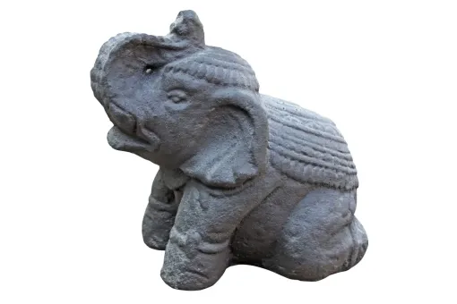 Elefant, ca 30cm Steinguss 