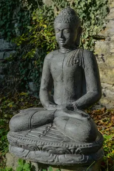 Seated Buddha, Indian, 80 cm H 