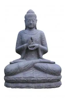 Sitzender Buddha "Rad der Lehre", indisch, in verschiedenen Größen, 