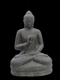 Sitzender Buddha, indisch, 100 cm 