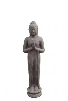 Stehender Buddha "Namaste", indisch 190 cm, Hohlguss