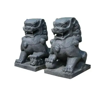 temple lions set of 2, 60 cm H 