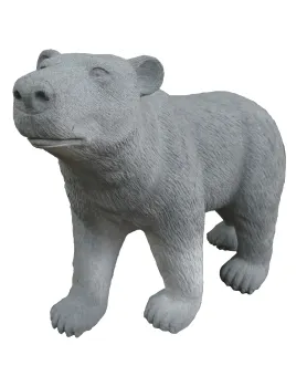 Polarbär, 100 cm L, Flussstein 