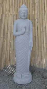 Stehender Buddha mit Lotusblume, ca. 182 cm hoch 