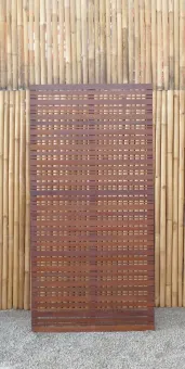 Garden Fence Koh Samui 90 x 180 cm made of Hardwood Merbau 