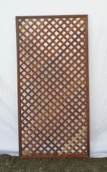 Gartenzaun Gitter aus Hartholz Merbau 90 x 180cm 